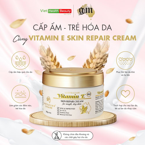Vitamin E Australian creams 100 ml dưỡng ẩm, bảo vệ da - Ảnh 8