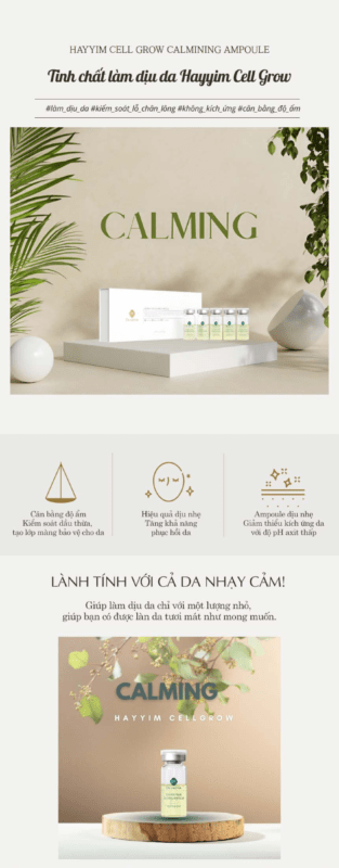 Serum chăm sóc DA HAYYIM CELL GROW CALMING - Ảnh 7