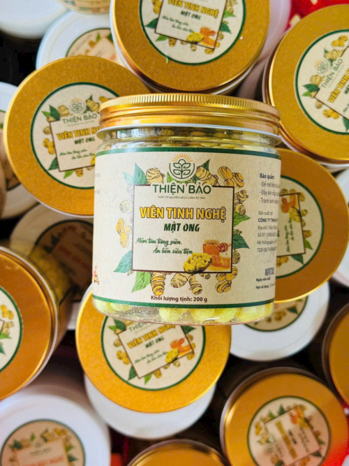 Viên Tinh Bột Nghệ Mật Ong Thiện Bảo 500 g - Hỗ Trợ Dạ Dày, Đẹp Da - Ảnh 1