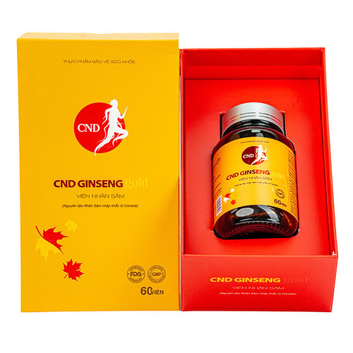Thực phẩm bảo vệ sức khỏe CND GINSENG Gold Viên nhân sâm - Ảnh 7