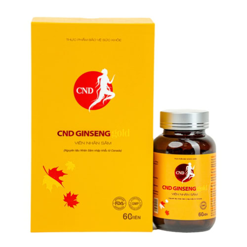 Thực phẩm bảo vệ sức khỏe CND GINSENG Gold Viên nhân sâm
