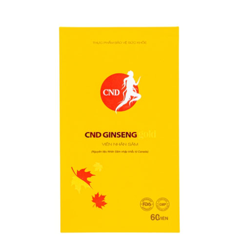 Thực phẩm bảo vệ sức khỏe CND GINSENG Gold Viên nhân sâm - Ảnh 3