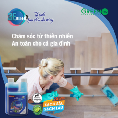 Bộ vi sinh lau chùi đa năng 3E Kleen (1 chai 500ml + 1 bình 250ml) - Ảnh 7