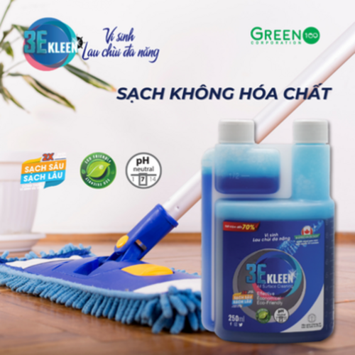 Bộ vi sinh lau chùi đa năng 3E Kleen (1 chai 500ml + 1 bình 250ml) - Ảnh 9