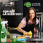 Bộ vi sinh lau chùi dầu mỡ Kitchen Kleen (01 Chai 500ml + 03 ống 5ml) - Ảnh 4
