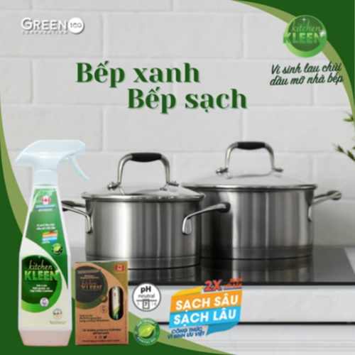 Bộ vi sinh lau chùi dầu mỡ Kitchen Kleen (01 Chai 500ml + 03 ống 5ml) - Ảnh 6