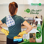 Bộ vi sinh lau chùi dầu mỡ Kitchen Kleen (01 Chai 500ml + 03 ống 5ml) - Ảnh 9