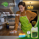 Bộ vi sinh lau chùi dầu mỡ Kitchen Kleen (1 chai 500ml + 1 bình 250ml) - Ảnh 4