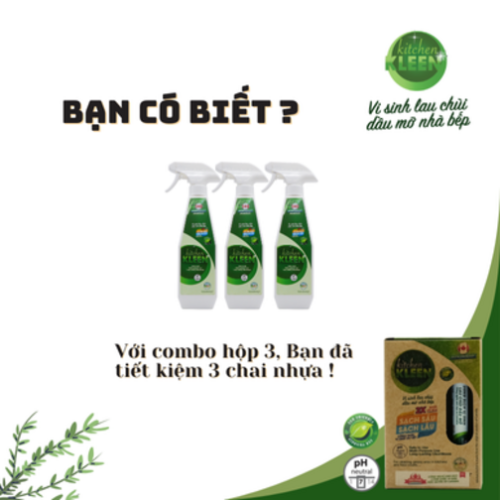 Hộp vi sinh lau chùi dầu mỡ Kitchen Kleen (03 ống 5ml) - Ảnh 5