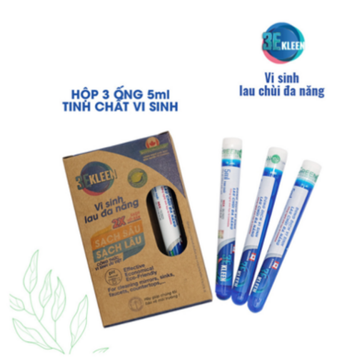 Hộp vi sinh lau chùi đa năng 3E Kleen (03 ống 5ml) - Ảnh 4