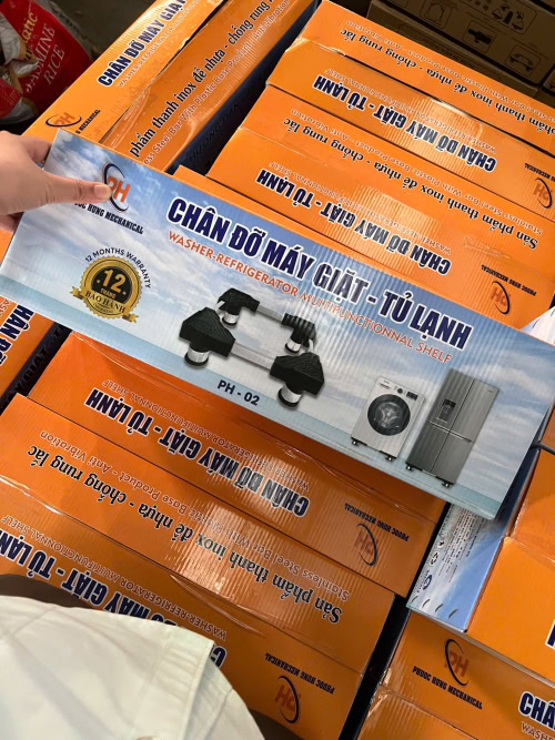 Chân Kệ Tủ Lạnh-Máy Giặt Đa Năng ( Lớn ) , Chất Liệu Inox 304 - Ảnh 6