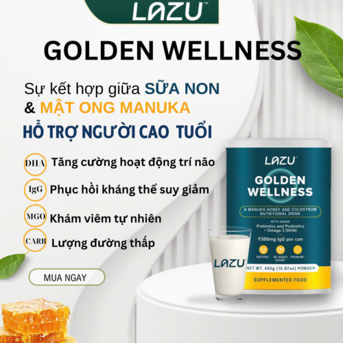 Sữa non tăng đề kháng Lazu Golden Wellness Nhập Khẩu Từ New Zealand - Ảnh 3
