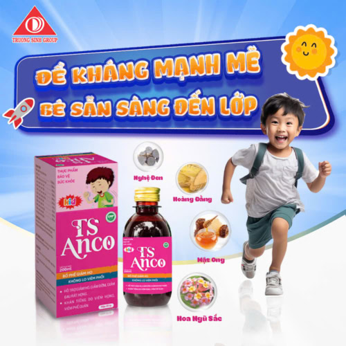 Thực phẩm bảo vệ sức khỏe TS Anco Kid hỗ trợ giảm ho, Đờm, Đau rát họng - Ảnh 8