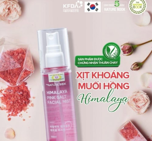 Xịt Khoáng Muối Hồng Himalaya The Nature Book Hàn Quốc - Ảnh 2
