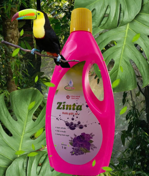 Nước giặt xả ZINTA Thế Hệ Mới 2in1 (1L) - Bung Tỏa Hương Thơm Tươi Mát Gấp 10 lần - Ảnh 1