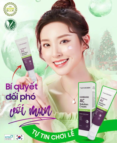 Kem Ngừa Mụn Dưỡng Ẩm Hanbang AC Nature Book - Ảnh 4