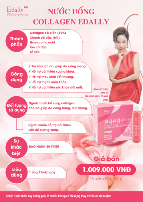 Nước Uống Collagen Edally Hàn Quốc – Siêu Collagen Làm Đẹp Edally - Ảnh 4