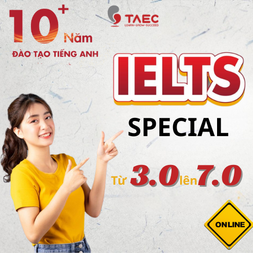 Khoá học IELTS Đầu Vào 3.0 Đầu Ra 7.0 – Học Online – Cam kết đầu ra