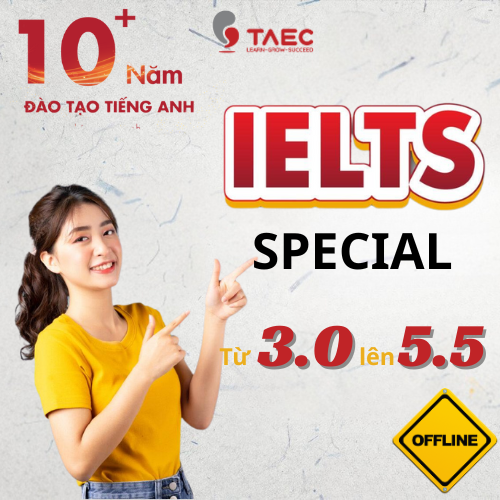 Khoá học IELTS Đầu Vào 3.0 Đầu Ra 5.5 – Học Offline – Cam kết đầu ra
