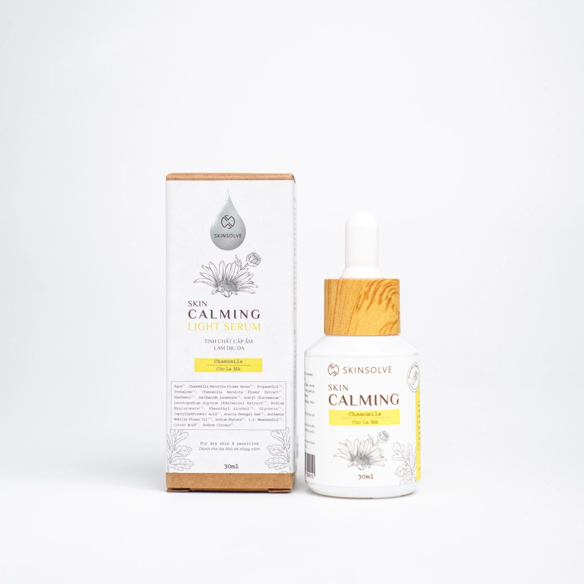 Tinh chất cấp ẩm & làm dịu da từ Cúc La Mã 30 ml - Skin Calming Light Serum (Chamomile)