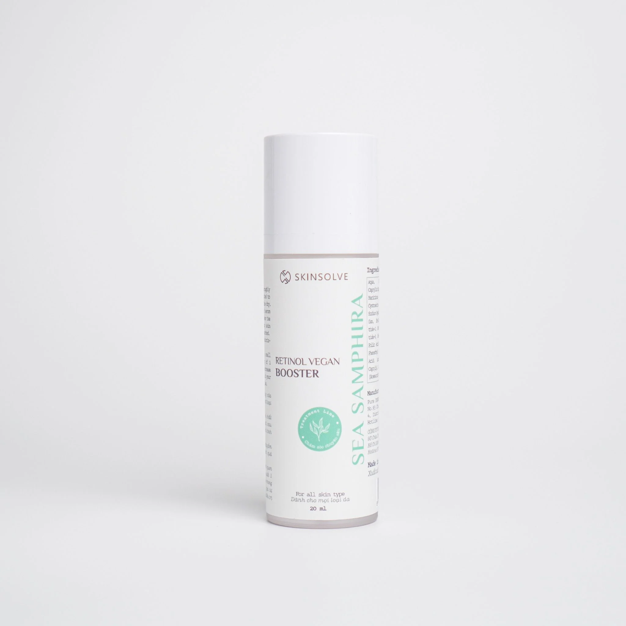 Retinol Vegan Sea Samphire Booster 20ml sản sinh Collagen, giảm nếp nhăn, cải thiện cấu trúc da - Image 3