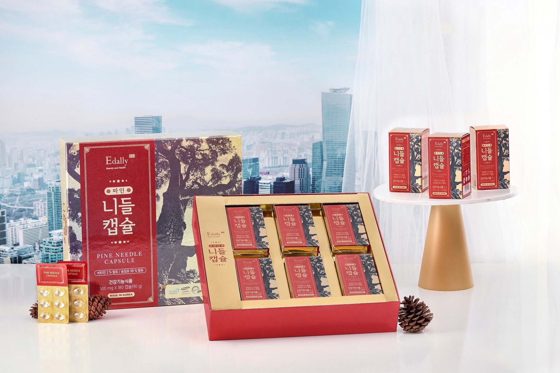 TPBVSK Pine needle capsule Edally (Tinh dầu thông đỏ Edally - Gold) - Image 2