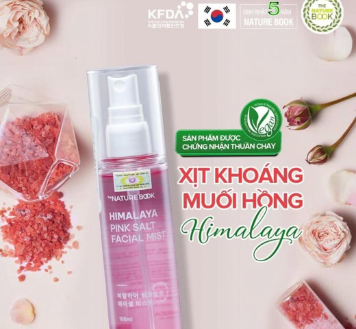 Xịt Khoáng Muối Hồng Himalaya The Nature Book Hàn Quốc - Image 2