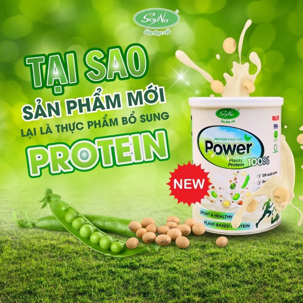 Thực Phẩm Bổ Sung Protein Power Soyna - Dinh Dưỡng Cho Người Tập Gym, Thể Thao, Ăn Chay, Hàm Lượng Đạm Thực Vật Cao - Image 3