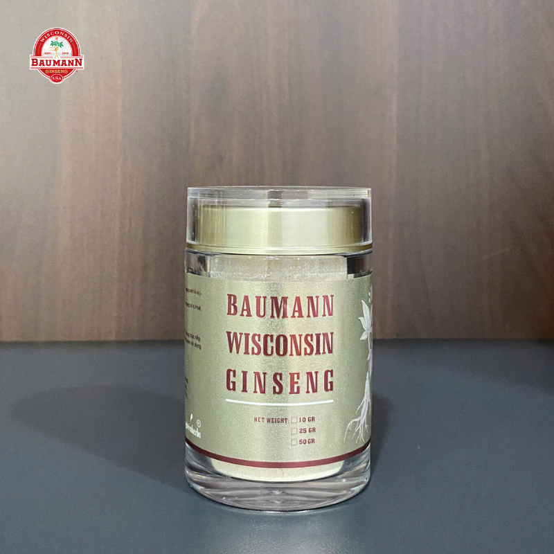 Bột Nhân Sâm Baumann Wisconsin 100g – Tăng Năng Lượng, Thể Lực