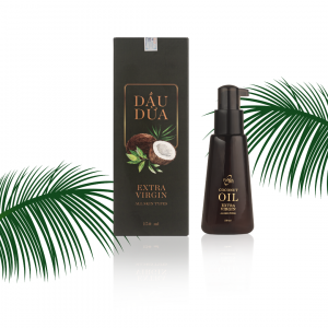 Dầu dừa thảo dược kết hợp cùng vitamin E và tinh dầu trà xanh