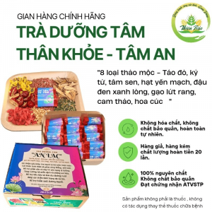 Trà Dưỡng Tâm An Lạc 8 Vị thảo dược thiên nhiên hữu cơ CAO CẤP Thiện Bảo