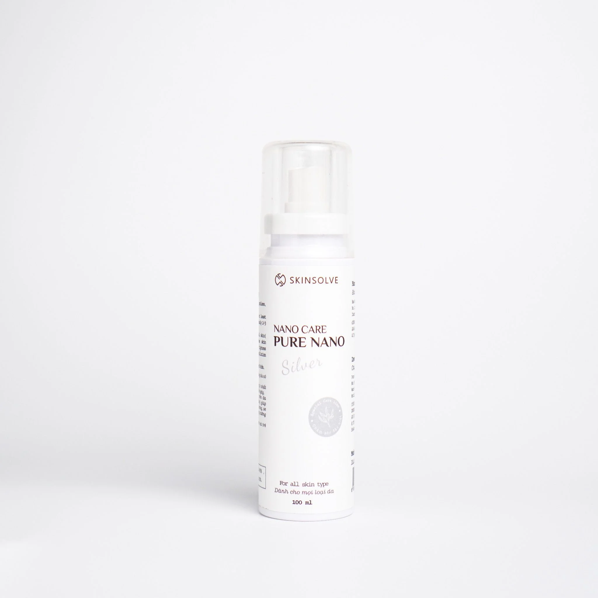 Nano Care Pure Nano Silver 100ml thu nhỏ lỗ chân lông, giúp da sáng khỏe, kiềm dầu, trị mụn. - Image 3