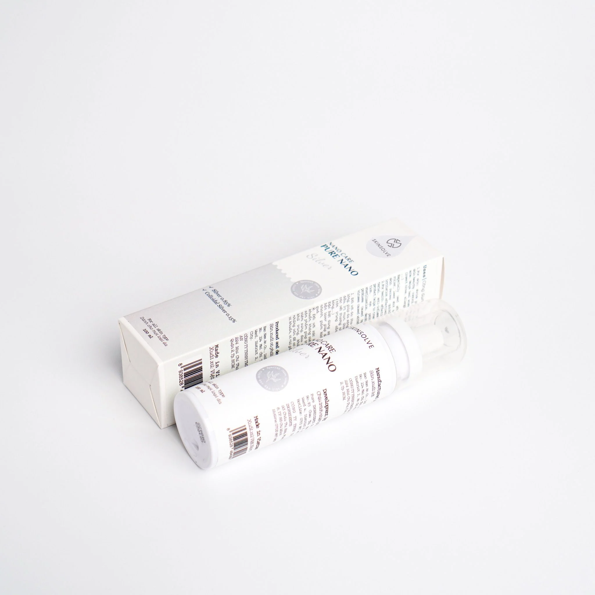 Nano Care Pure Nano Silver 100ml thu nhỏ lỗ chân lông, giúp da sáng khỏe, kiềm dầu, trị mụn. - Image 4