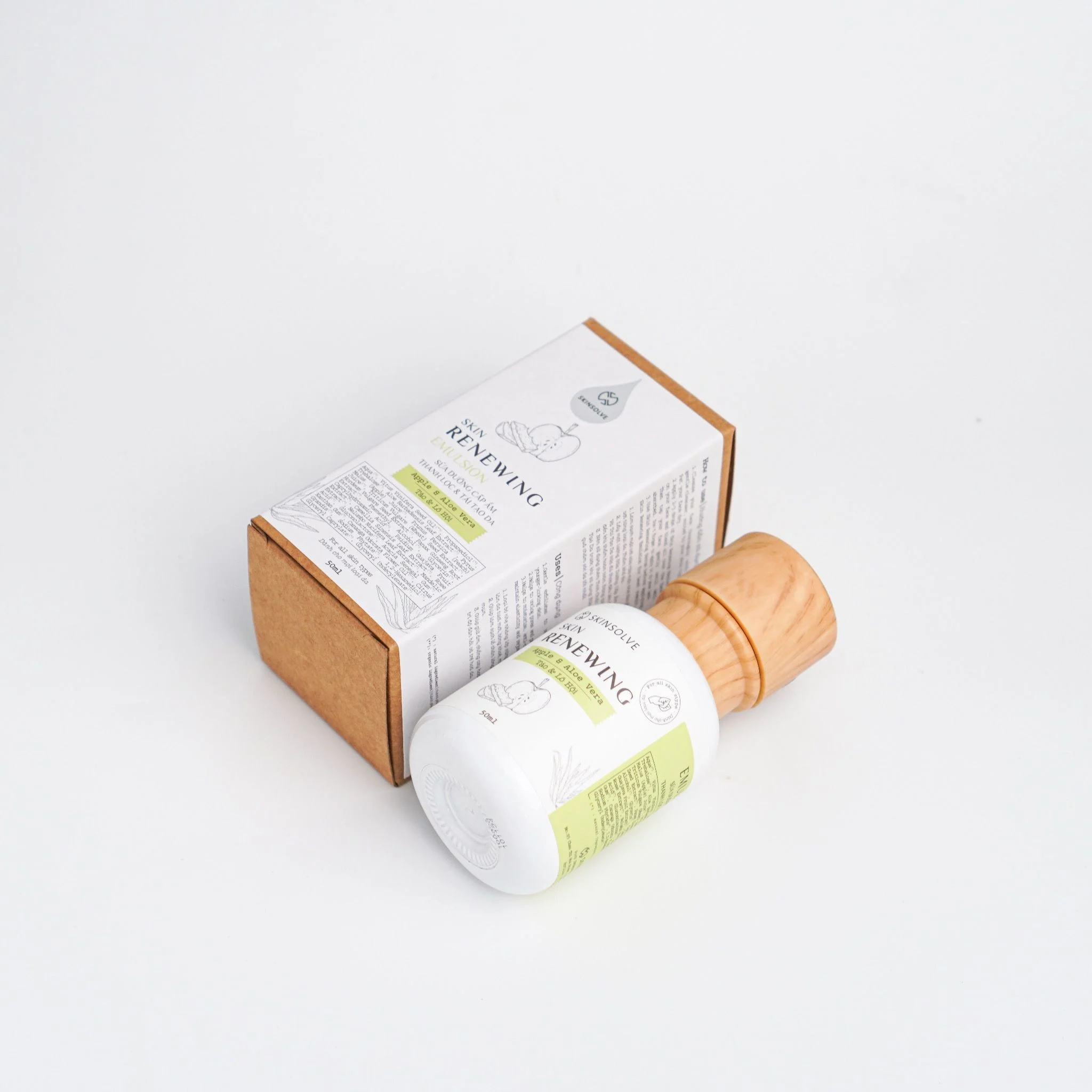 Sữa dưỡng cấp ẩm thanh lọc và làm sạch sâu da từ Táo và Lô Hội 50ml - Skin Renewing Emulsion - Image 5