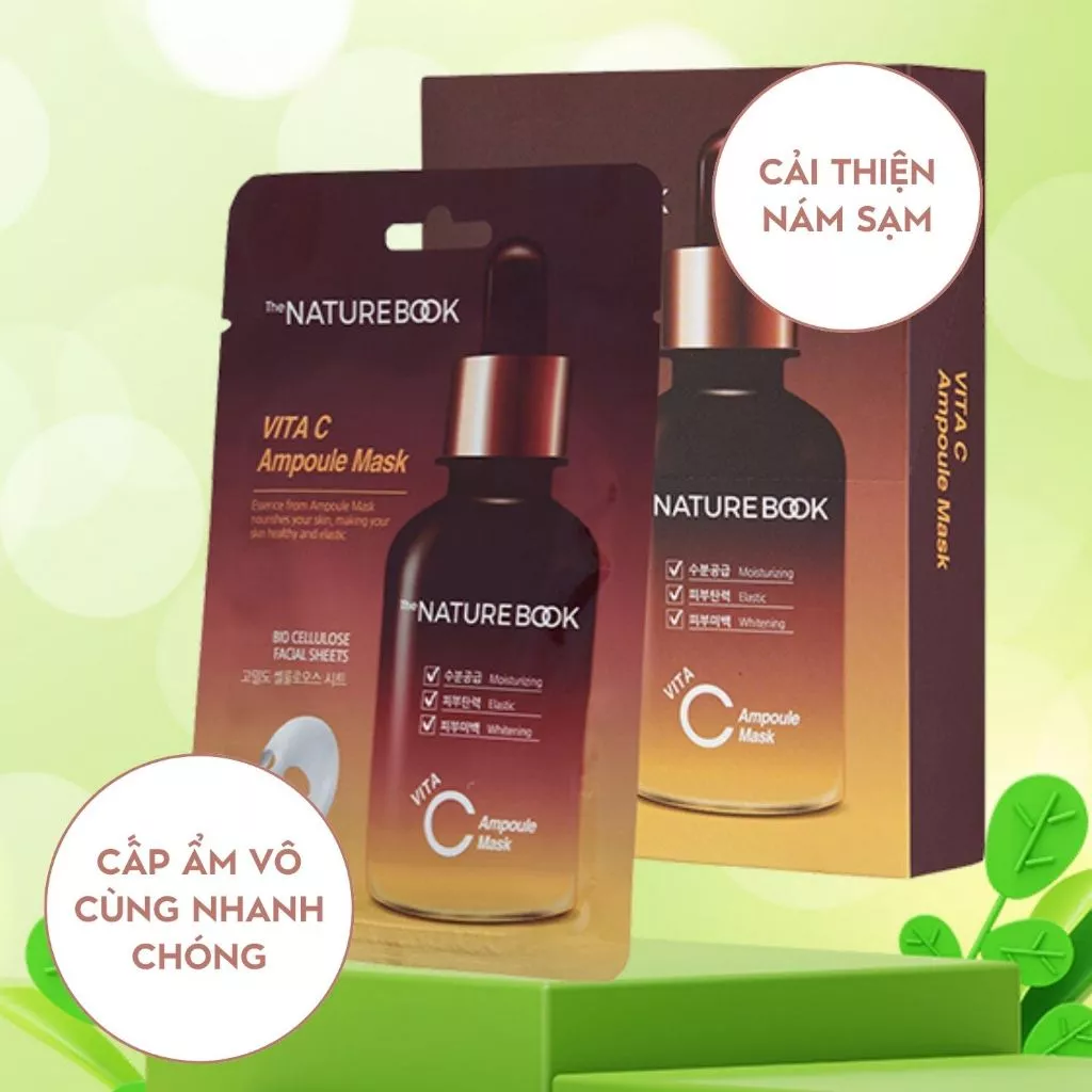 Mặt Nạ Dưỡng Trắng Chuyên Sâu Vitamin C The Nature Book Hàn Quốc - Image 3