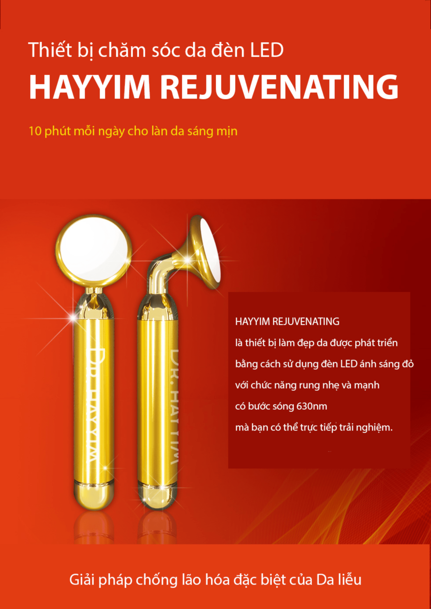 Thiết Bị Chăm Sóc Da đèn LED HAYYIM REJUVENATING - Image 2