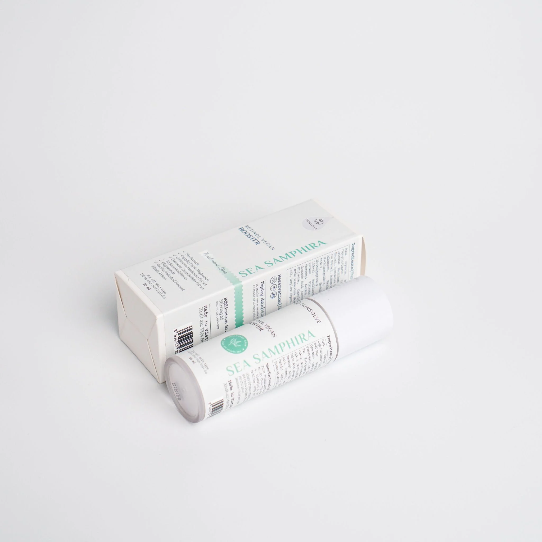 Retinol Vegan Sea Samphire Booster 20ml sản sinh Collagen, giảm nếp nhăn, cải thiện cấu trúc da - Image 5