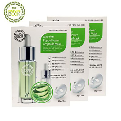 Mặt Nạ Dưỡng Trắng Da Lô Hội Non The Nature Book Hàn Quốc - Image 2