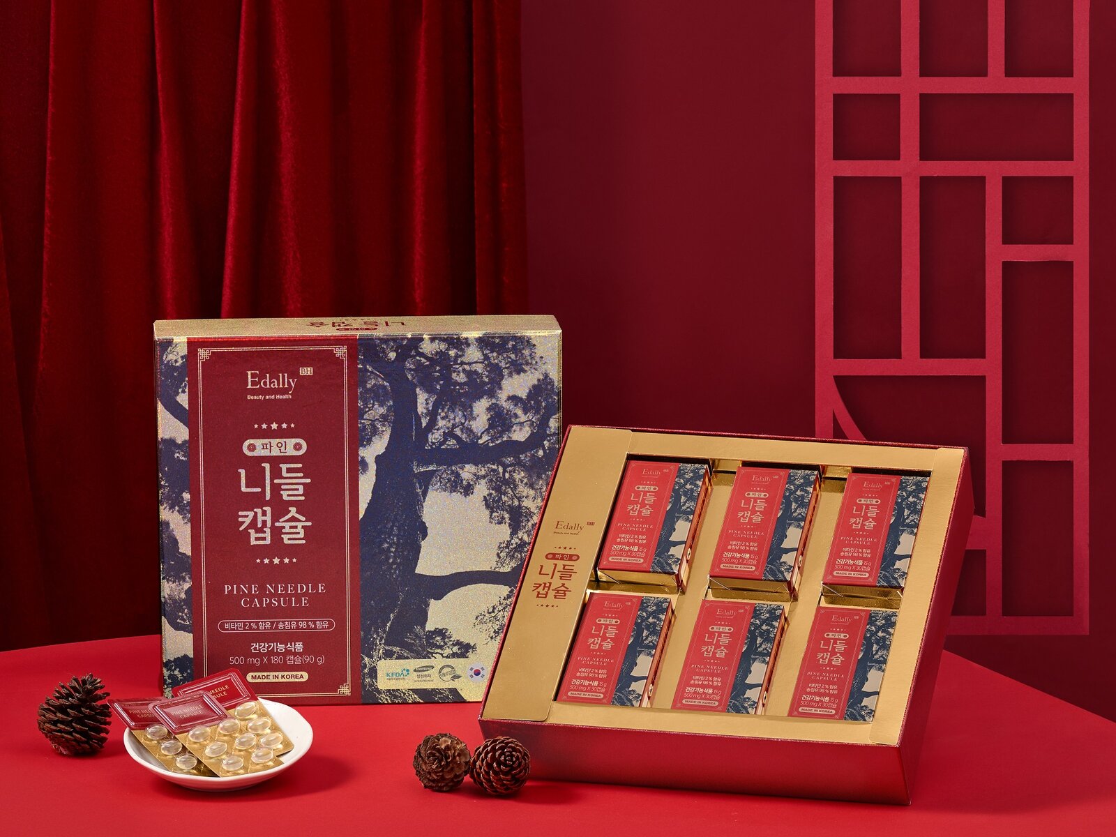 TPBVSK Pine needle capsule Edally (Tinh dầu thông đỏ Edally - Gold)