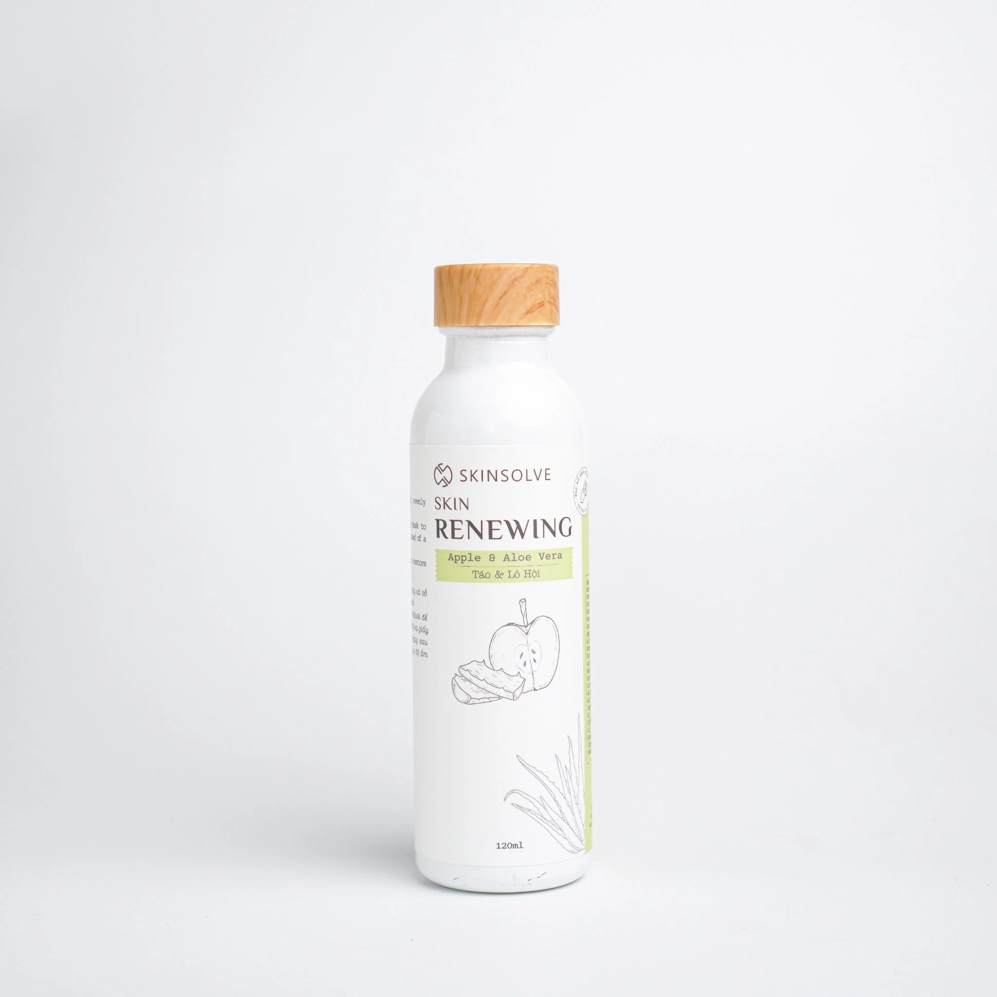 Dung dịch cân bằng độ ẩm thanh lọc và làm sạch sâu da từ Táo & Lô Hội 120ml - Skin Renewing Toner (Apple & Aloe Vera) - Image 2