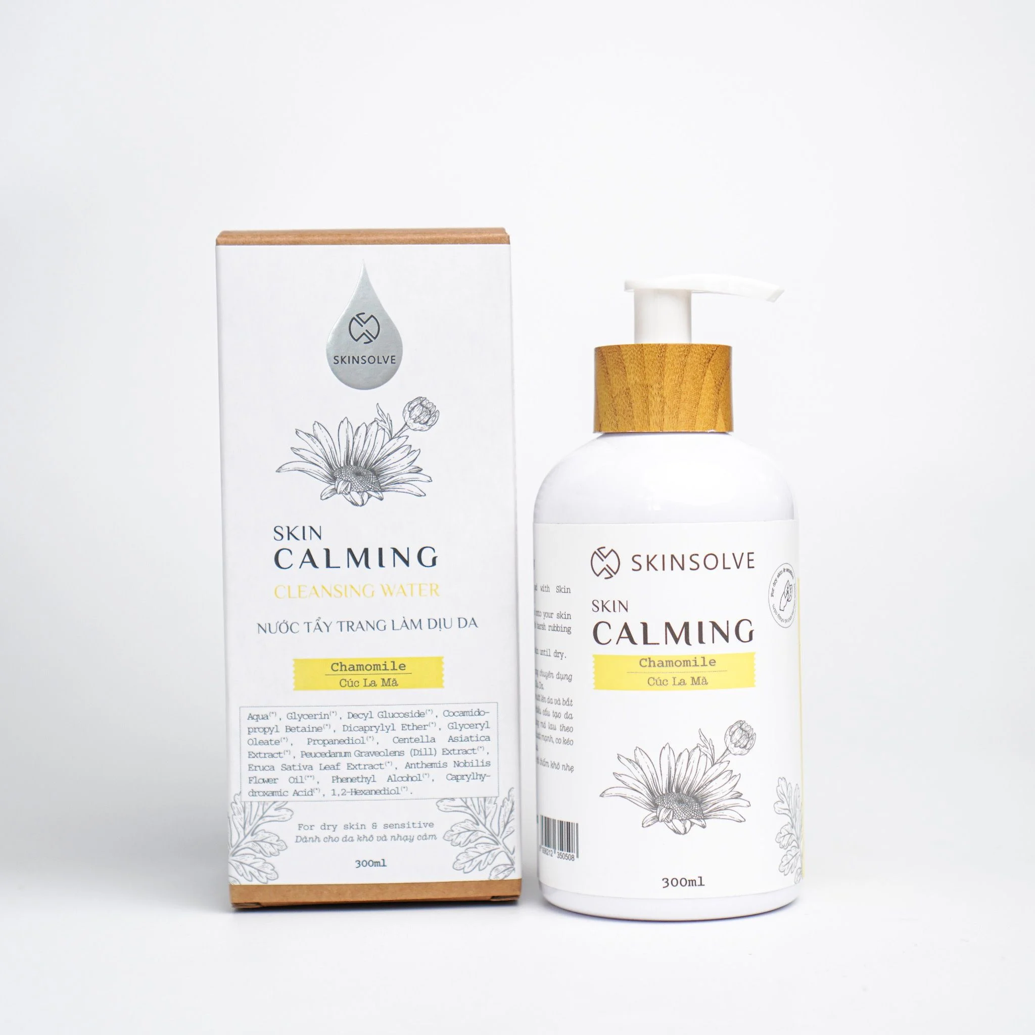 Nước tẩy trang Cúc La Mã làm sạch dịu nhẹ 300ml - Skin Calming Cleansing Water (Chamomile)