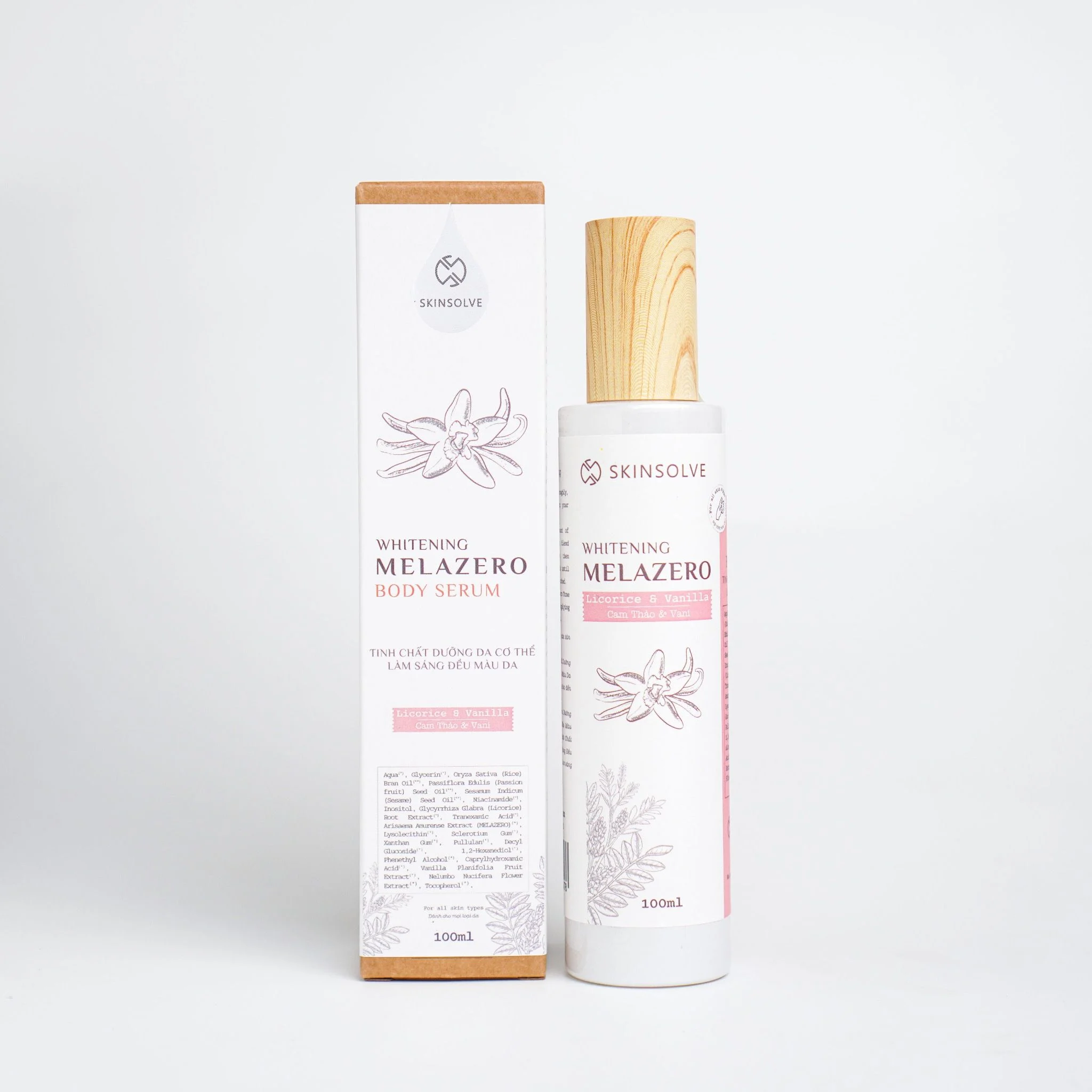 Tinh chất dưỡng thể làm sáng đều màu da 100ml - Melazero Whitening Body Serum