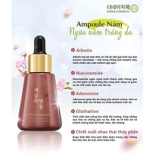 Tinh chất The Nature Book Mesla Ampoule Hàn Quốc dưỡng trắng, - Image 9