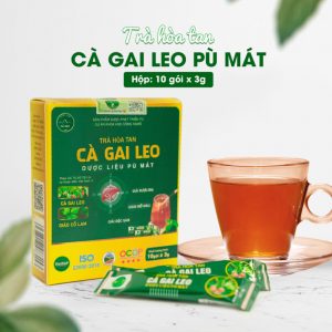 Trà hòa tan Cà Gai Leo kết hợp Giảo Cổ Lam giúp giải độc gan, giảm mỡ máu