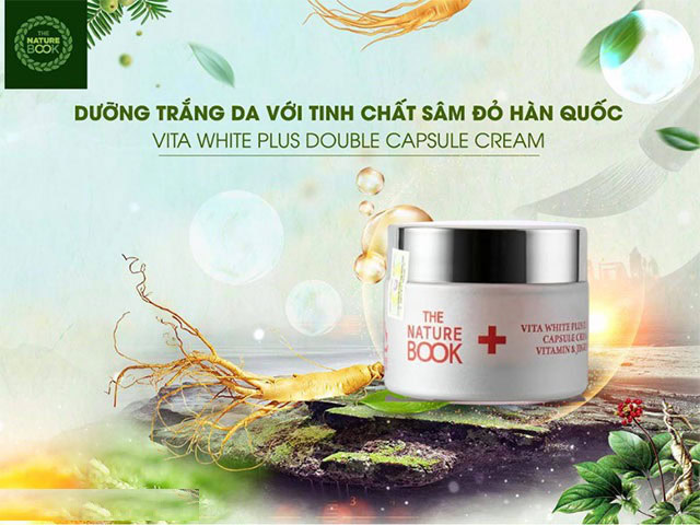 Kem Dưỡng Trắng Da Kết Hợp Nhân Sâm The Nature Book Hàn Quốc - Image 4