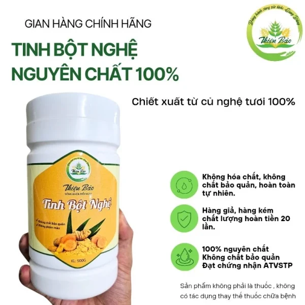Tinh Bột Nghệ Nguyên Chất - Thiện Bảo 250gram - Image 2