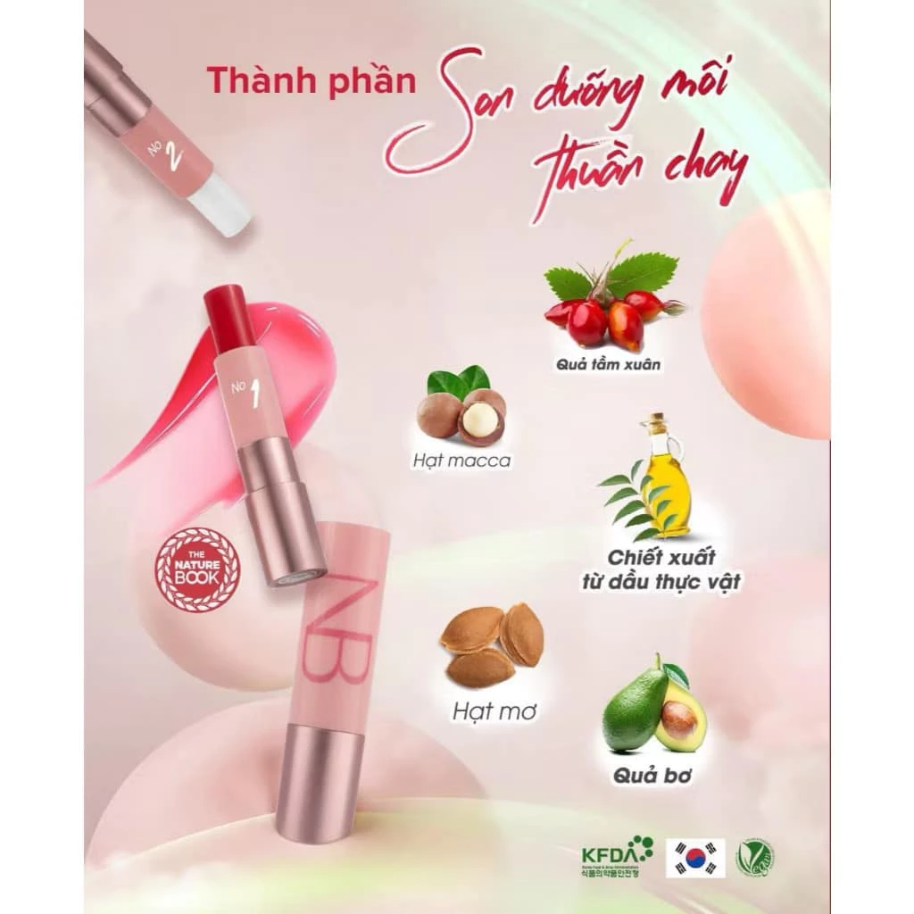 Son Dưỡng Môi The Nature Book Hàn Quốc Chính Hãng - Image 5