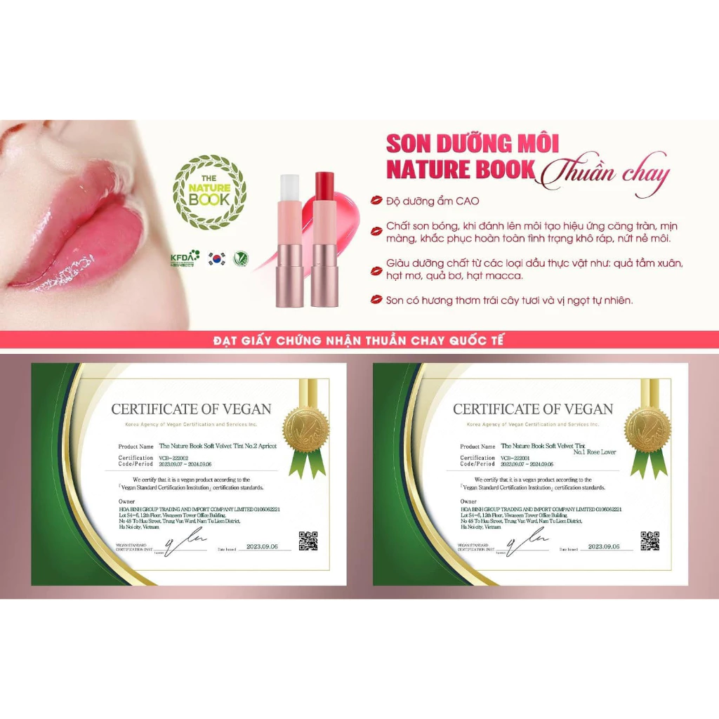 Son Dưỡng Môi The Nature Book Hàn Quốc Chính Hãng - Image 6