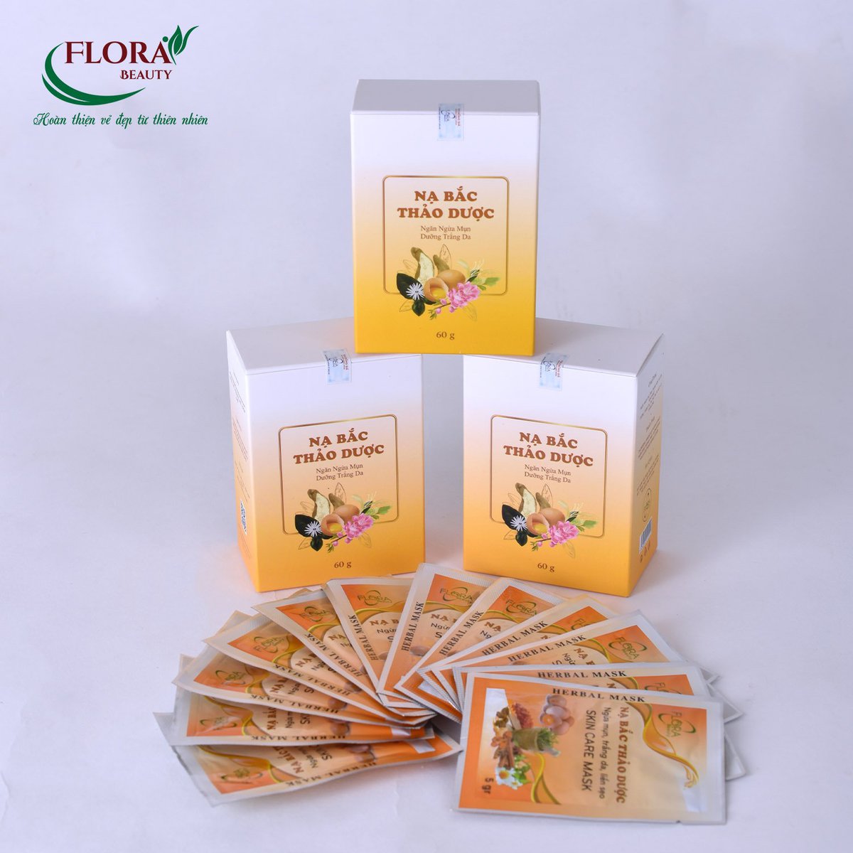 Nạ Bắc Thảo Dược Flora , Trắng da, Săn chắc, Ngừa mụn, Liền sẹo - Image 2