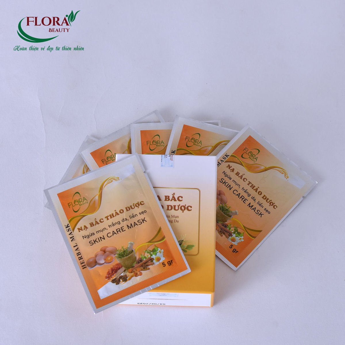 Nạ Bắc Thảo Dược Flora , Trắng da, Săn chắc, Ngừa mụn, Liền sẹo - Image 5